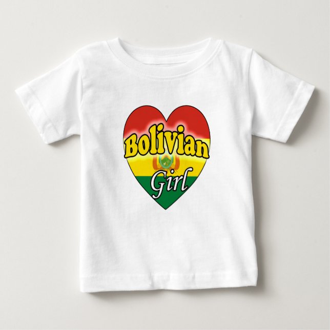 Camiseta Para Bebê boliviana (Frente)