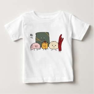 Camiseta Para Bebê Bolo chinês dos bolos da bolinha de massa de Bao