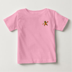 Camiseta Para Bebê Bolsa de camiseta rosa bebê do Sapo de Basquete
