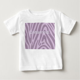 Camiseta Para Bebê Bolsa estampada com zebra roxa