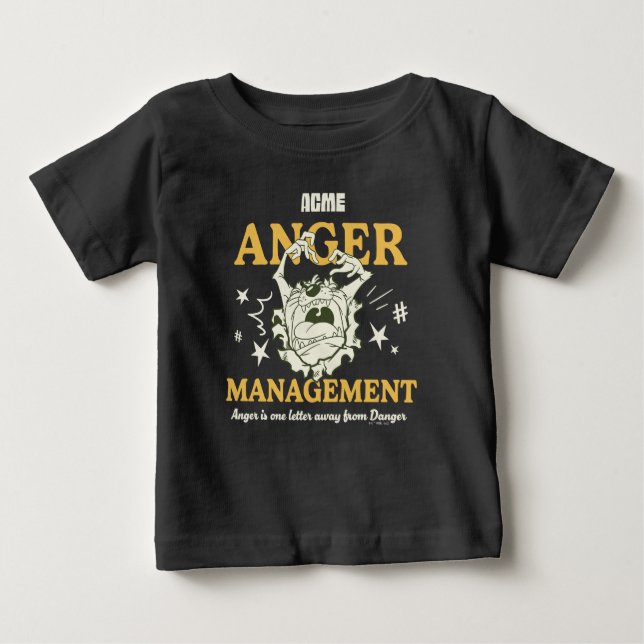 Camiseta Para Bebê BOLSAS DE CARRO™ |TAZ™ ACME Anger Management (Frente)
