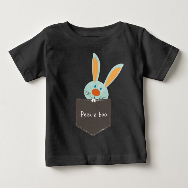 Camiseta Para Bebê BOLSO PALS : Coelho 2 (Frente)