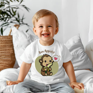 Camiseta Para Bebê Bom apetite