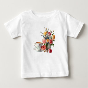 Camiseta Para Bebê Bom dia chá