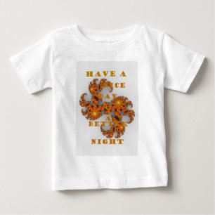 Camiseta Para Bebê Bom dia e melhor noite