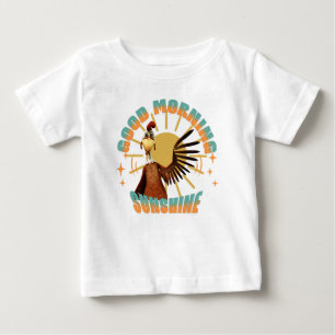 Camiseta Para Bebê Bom Dia Sol Risada de Galo