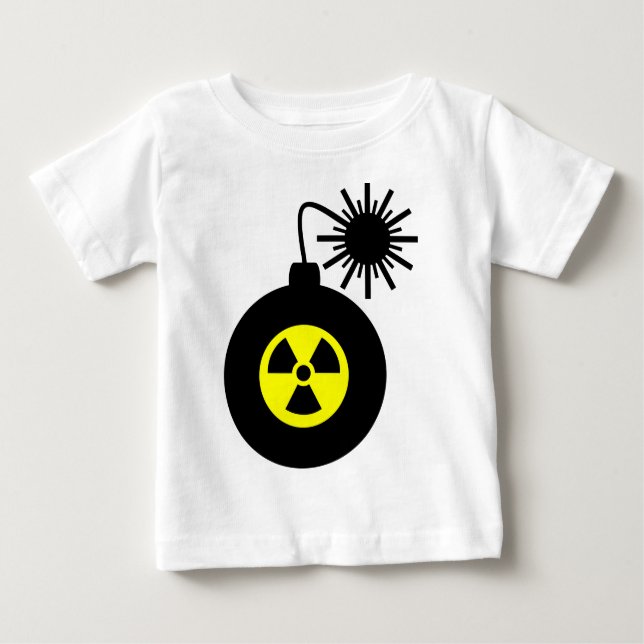 Camiseta Para Bebê Bomba de energia nuclear (Frente)