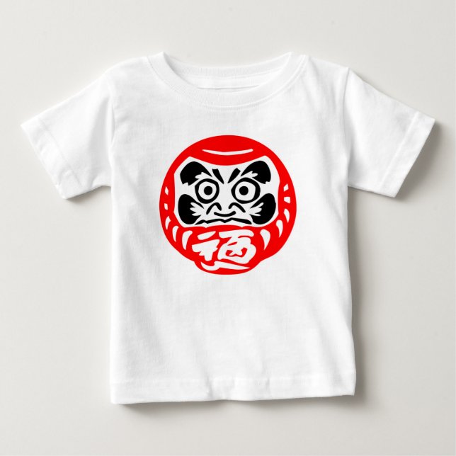 Camiseta Para Bebê Boneco Daruma (Frente)