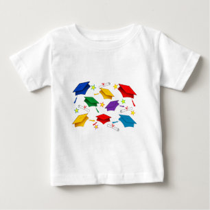Camiseta Para Bebê Bonés de formatura - t-shirt do bebê