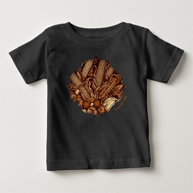 Camiseta Para Bebê Bonita Alegria (Frente)