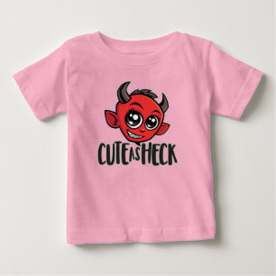 Camiseta Para Bebê Bonita como o diabo