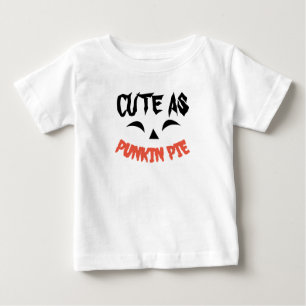 Camiseta Para Bebê Bonita Como Pumpkin Pie Halloween Toddler Tee