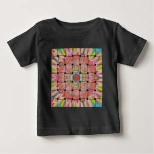 Camiseta Para Bebê Bonita e Adorável Design de tecido colorida africa