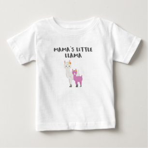 Camiseta Para Bebê Bonita Llama Dotada Mamas Pequena Dotada Llama