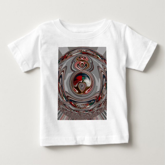 Camiseta Para Bebê Bonitas Cores de Festas de Natal (Frente)