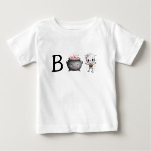 Camiseta Para Bebê Bonito Boo de Halloween