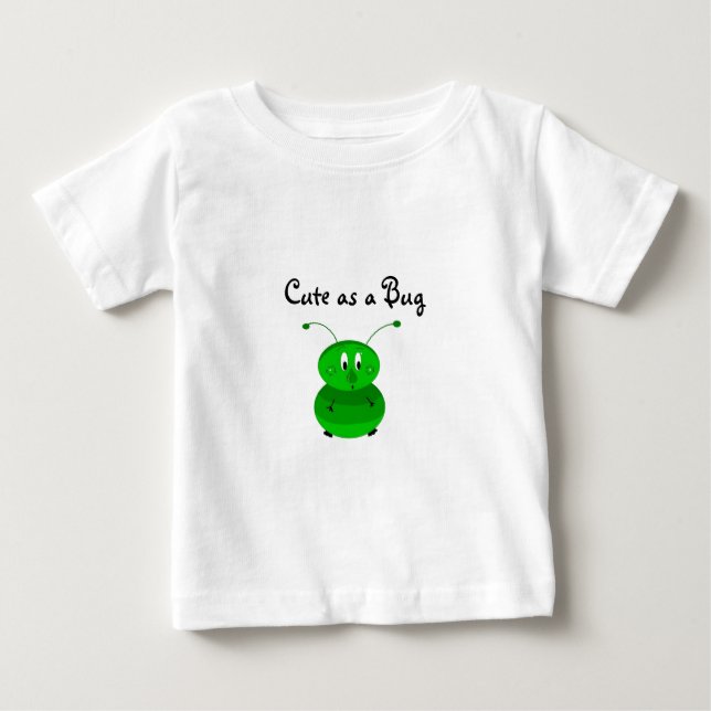 Camiseta Para Bebê Bonito como Inseto (Frente)