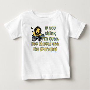 Camiseta Para Bebê Bonito como o vovô!
