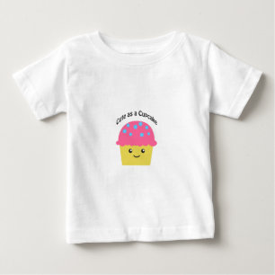 Camiseta Para Bebê Bonito como um cupcake