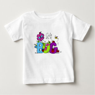 Camiseta Para Bebê Bonito como um inseto