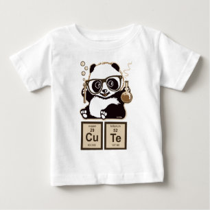 Camiseta Para Bebê Bonito descoberto panda da química