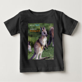 Camiseta Para Bebê Bonito e fofo joey Kangaroo