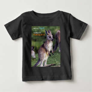 Camiseta Para Bebê Bonito e fofo joey Kangaroo