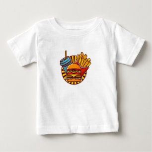 Camiseta Para Bebê Bonito Fato De Bebê De Foodie - Diversão Adorável 
