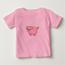 Camiseta Para Bebê bonito rosa