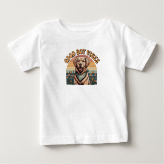 Camiseta Para Bebê Bons Cachorros Bebê Vibes Tee