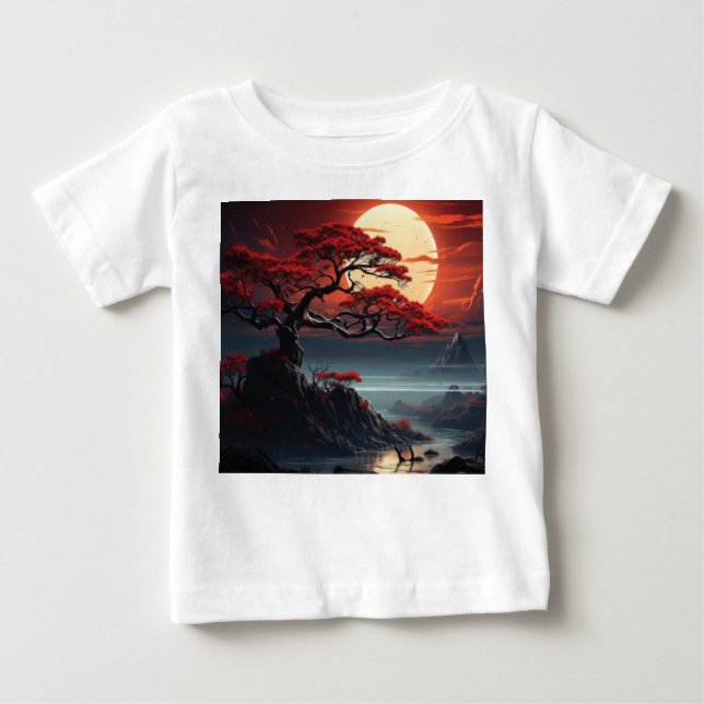 Camiseta Para Bebê Bonsai Tree (Frente)