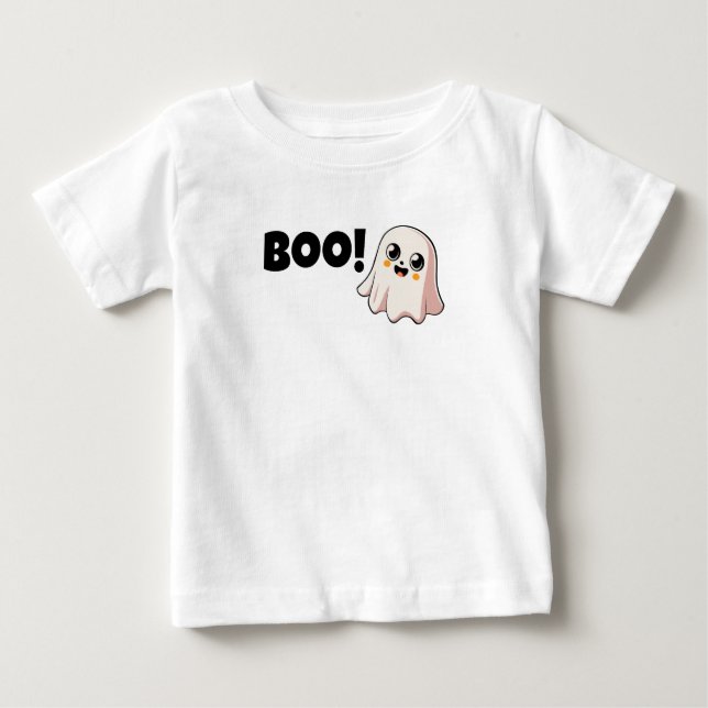 Camiseta Para Bebê Boo! (Frente)
