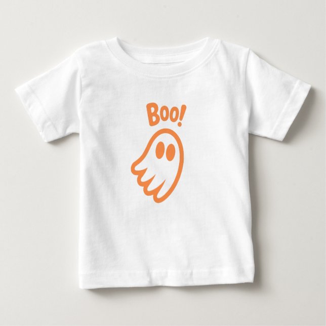 Camiseta Para Bebê Boo! - Kids Halloween Design (Frente)