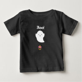 Camiseta Para Bebê Boo! Os pop de bebês saem pacificadores para dizer