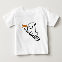 Camiseta Para Bebê Booo spooky One Halloween Ghost Baby T-Shirt