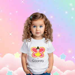 Camiseta Para Bebê Borboleta