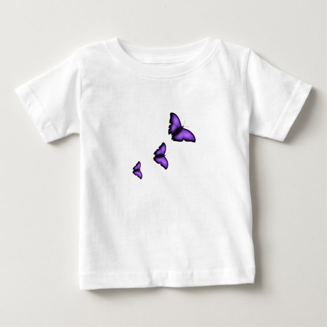 Camiseta Para Bebê Borboleta (Frente)