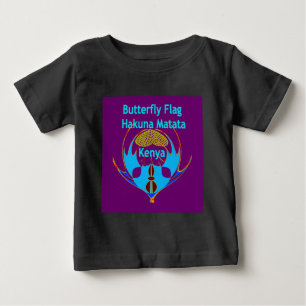 Camiseta Para Bebê Borboleta Adorável