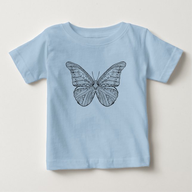 Camiseta Para Bebê Borboleta inspirada (Frente)