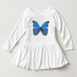 Camiseta Para Bebê Borboleta Morpho Azul