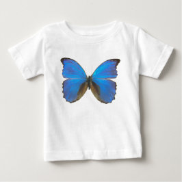 Camiseta Para Bebê Borboleta Morpho Azul