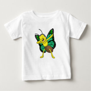 Camiseta Para Bebê Borboleta no laboratório Dance Dance Dab