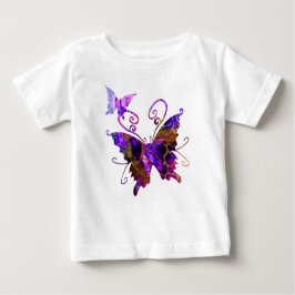 Camiseta Para Bebê Borboletas Fantasia