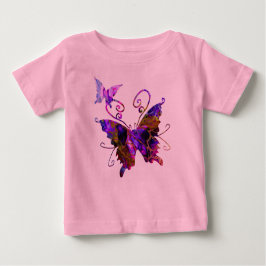 Camiseta Para Bebê Borboletas Fantásticas