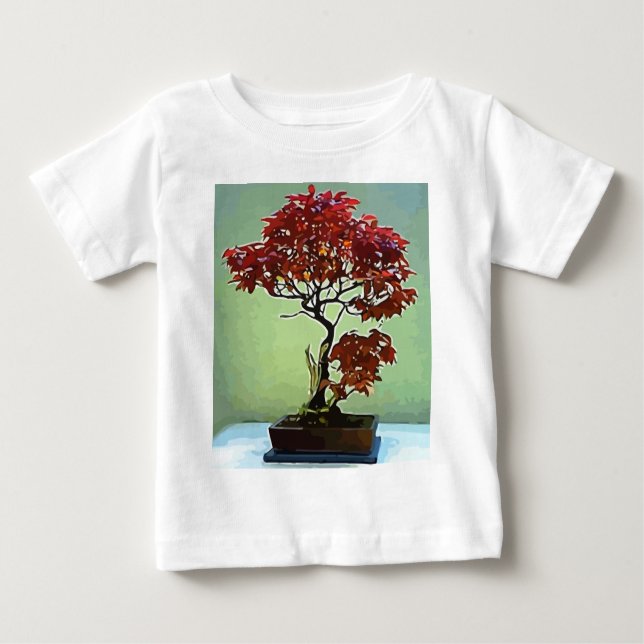 Camiseta Para Bebê Bordo japonês (Frente)