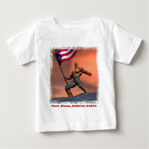 Camiseta Para Bebê Boricua orgulhosa!