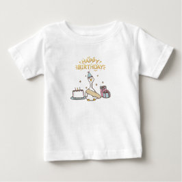 Camiseta Para Bebê Born For Birthday Vibes