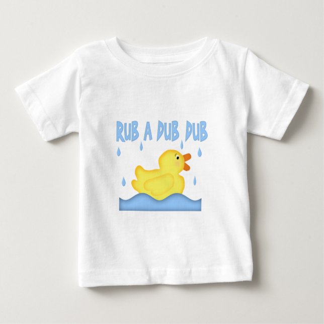 Camiseta Para Bebê Borracha Amarela Ducky Um Dub (Frente)