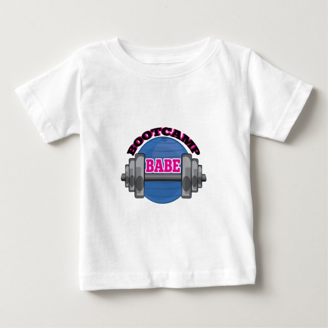 Camiseta Para Bebê Borracho de Bootcamp (Frente)