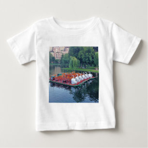 Camiseta Para Bebê Boston Swan Boats